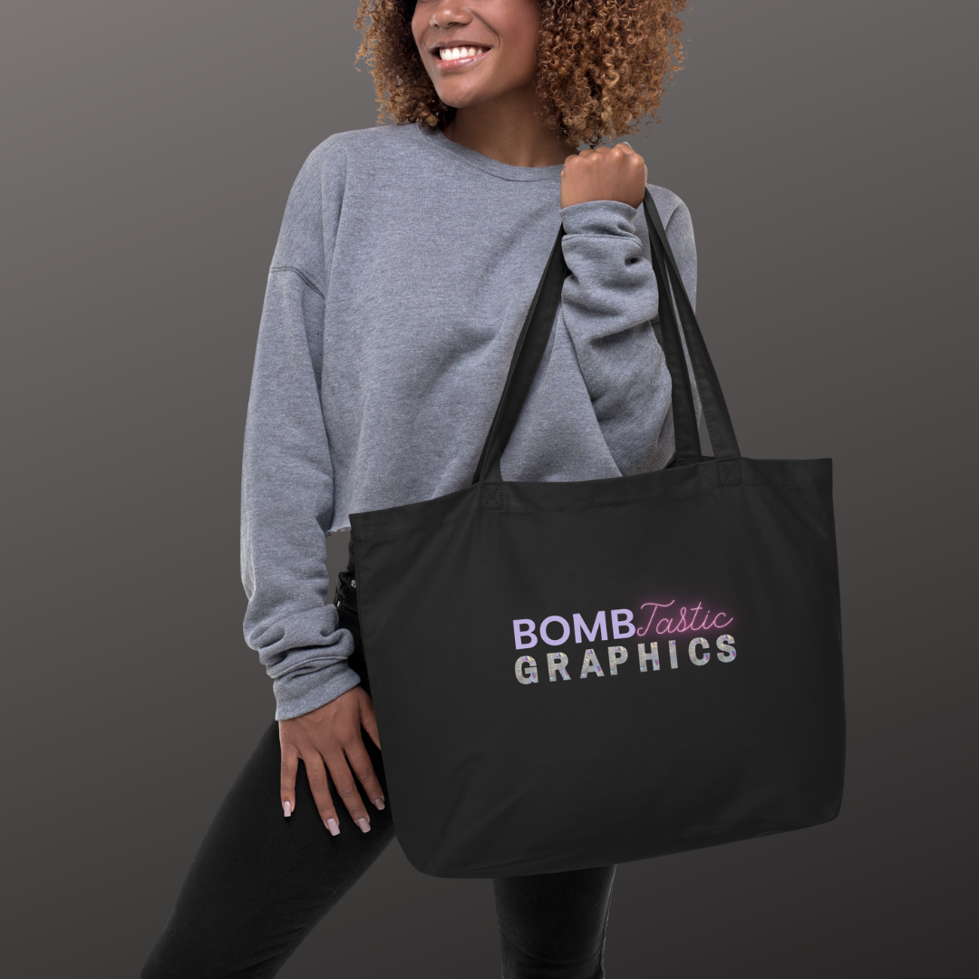 Large Eco Tote Bag - BombTasticGraphics